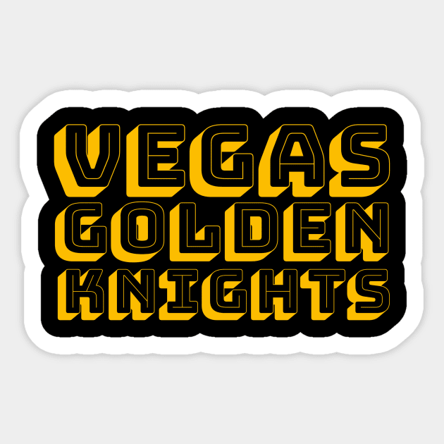 Vegas golden retro Sticker by Cahya. Id